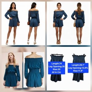 Maje Llanda Off-The-Shoulder Romper Size XS